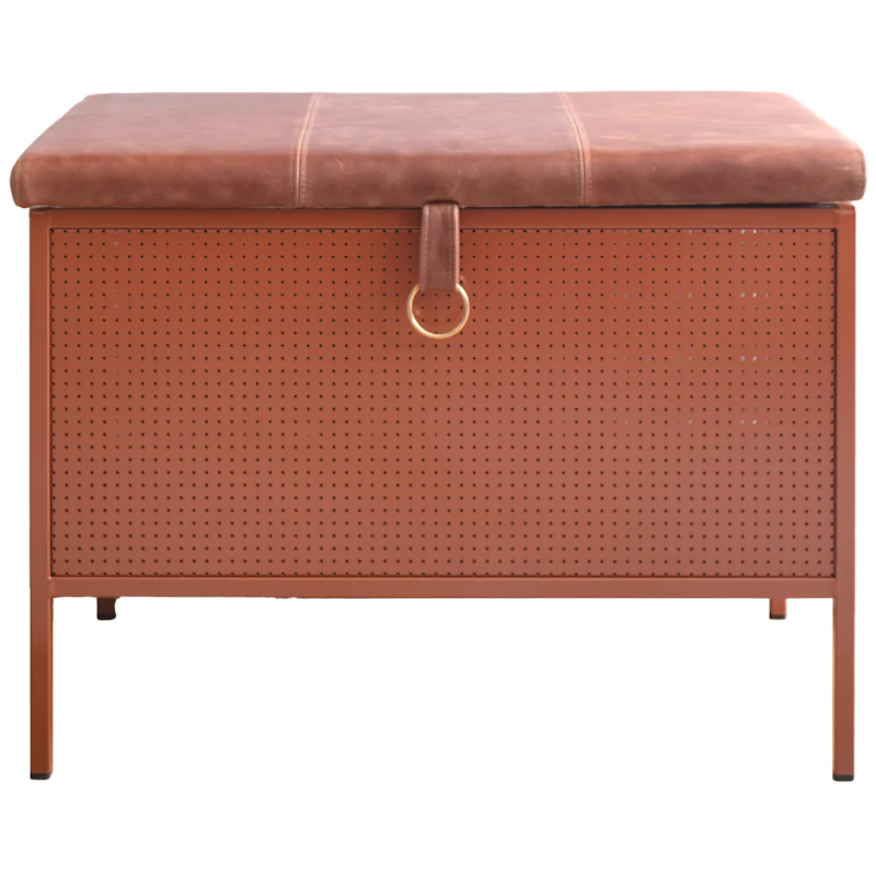 Frank Oppbevaringsbenk, Cinnamon / Vintage Cognac