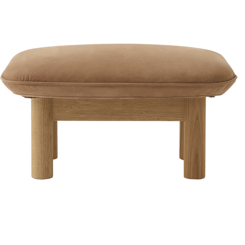 Brasilia Ottoman Natural Oak, Dunes Cognac 21004