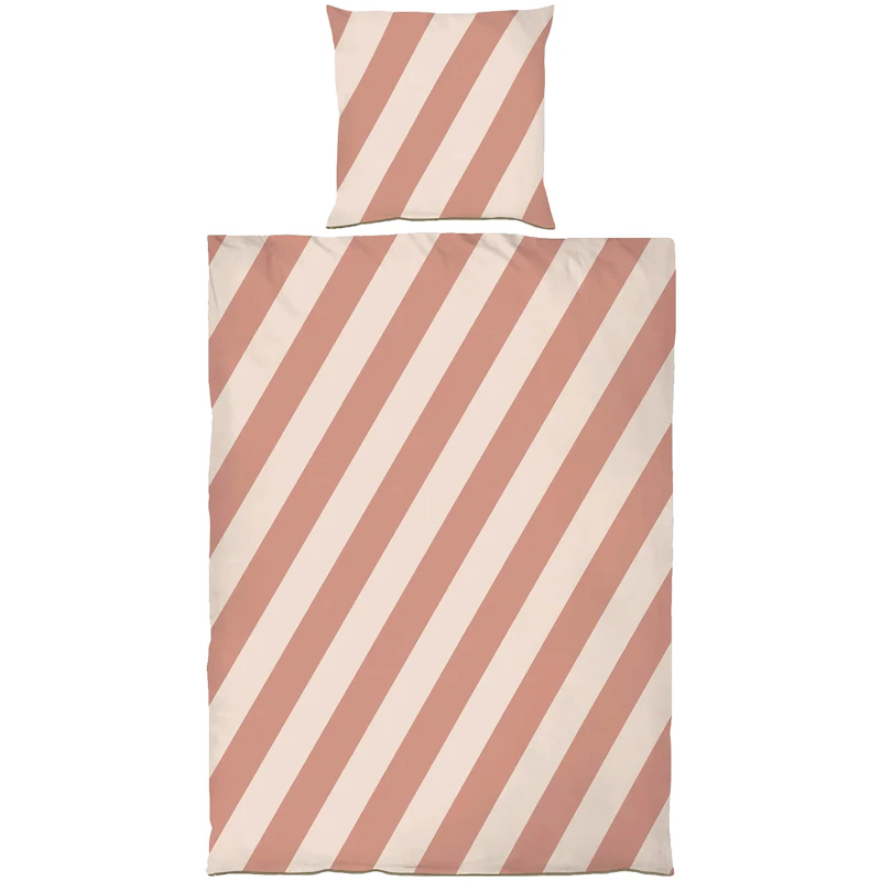 Diagonal Sengesett 140x200 + 60x63 cm, Sand / Brick