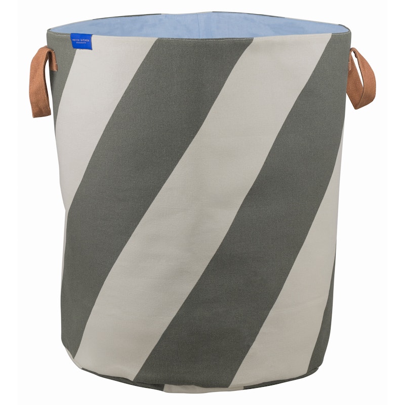 Diagonal Skittentøyskurv, Sand / Olivengrønn