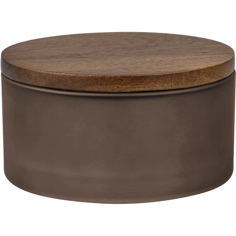 Modest Krukke Med Lokk, Valnøtt