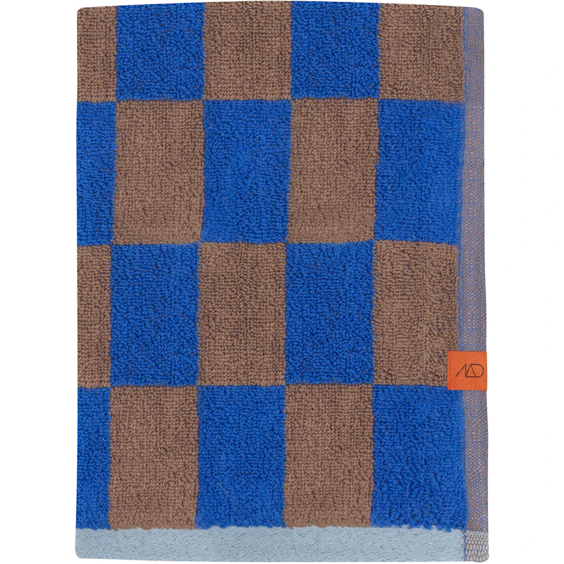 Retro Badehåndkle 70x133 cm, Koboltblå