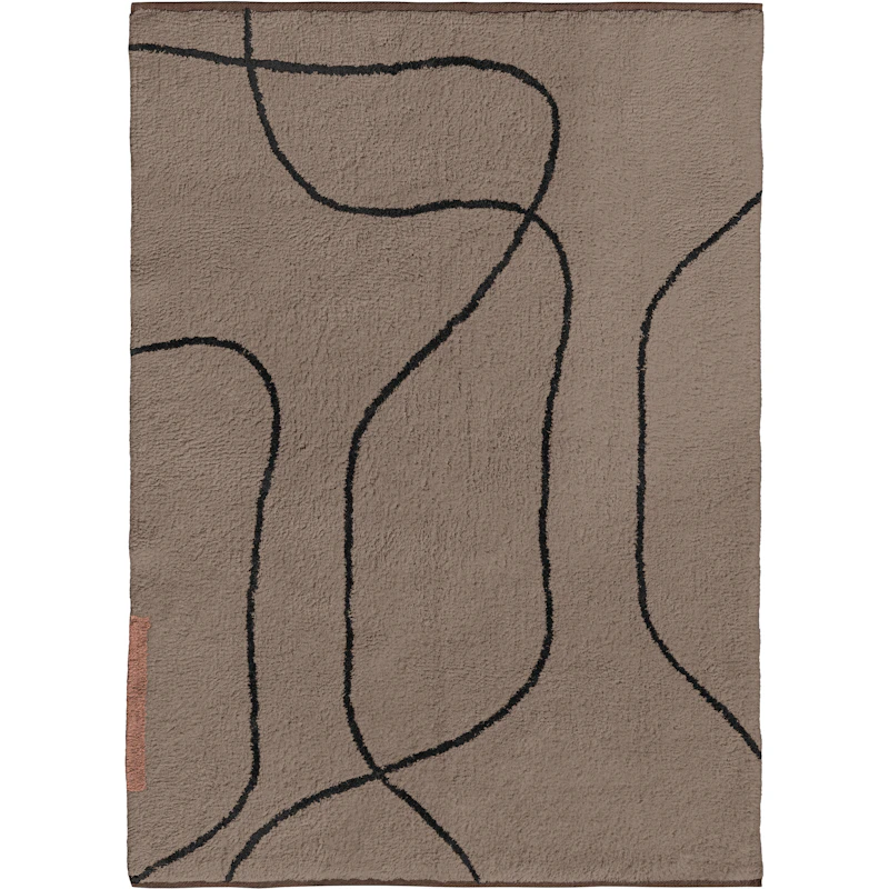 Shadow Teppe 100x140 cm, Brun
