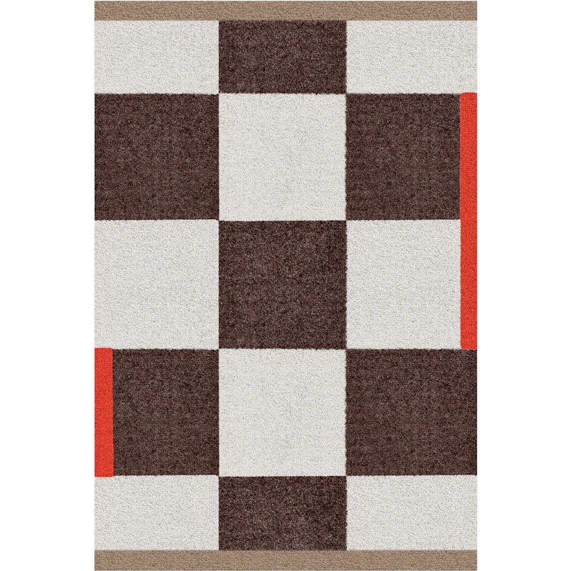 Square Plastmatte 55x80 cm, Brun