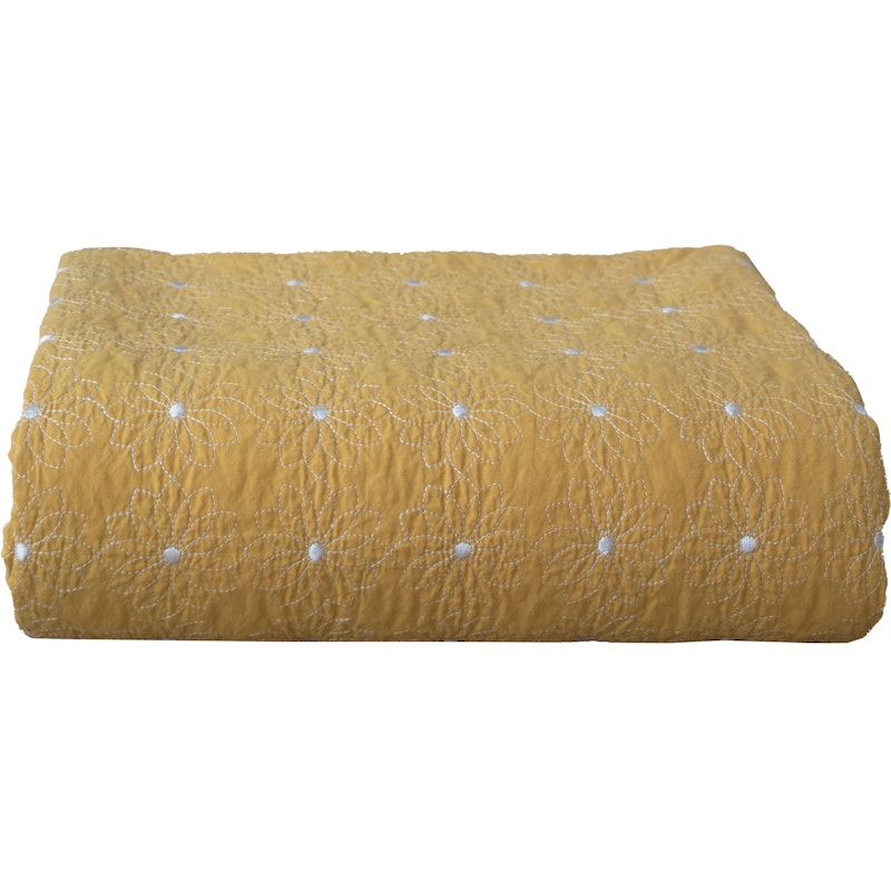 Blomquilt Sengeteppe, 160x260 cm Straw Yellow