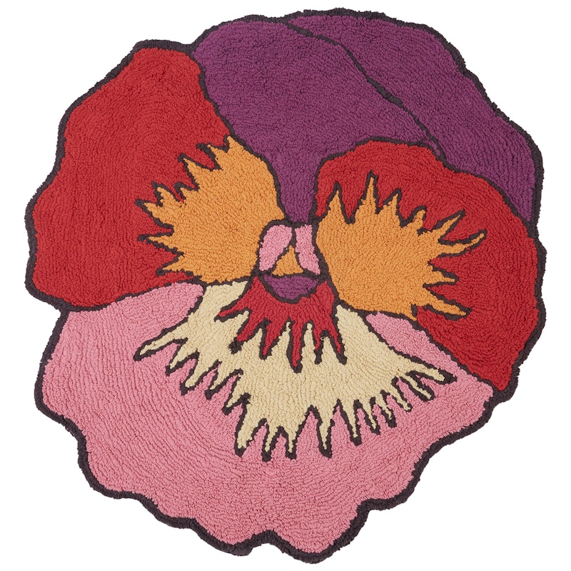 Parma Badematte 80 cm, Fuchsia