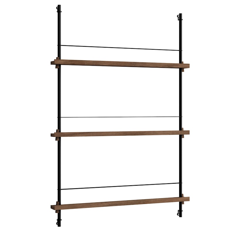 Magazine Hylle 85x123 cm, Røkt Eik/Sort