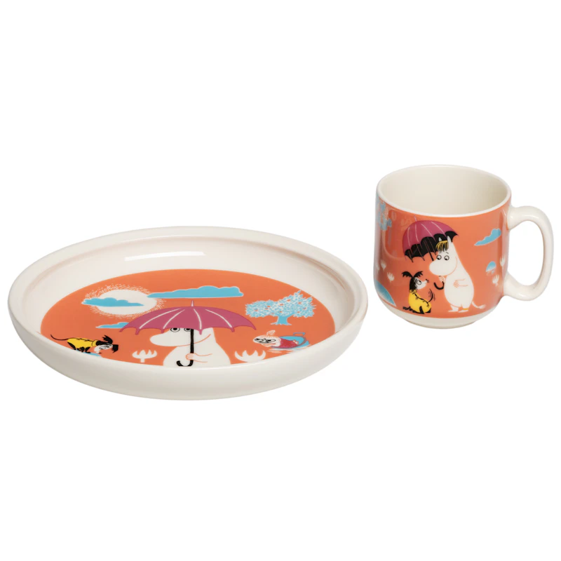 Moomin Barneservise Under paraplyet