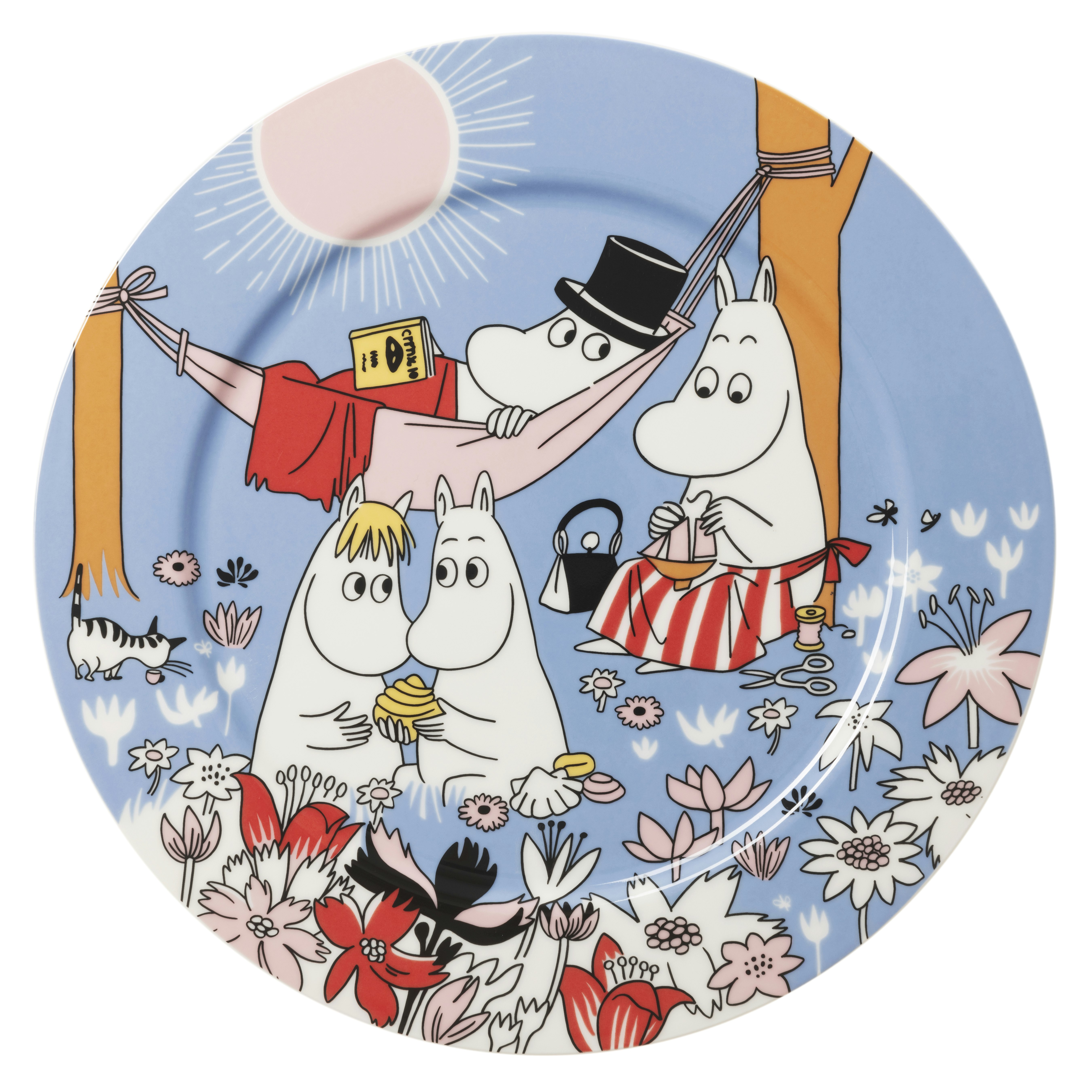 Moomin Serveringsfat 30 cm Family Time, Bl&aring;