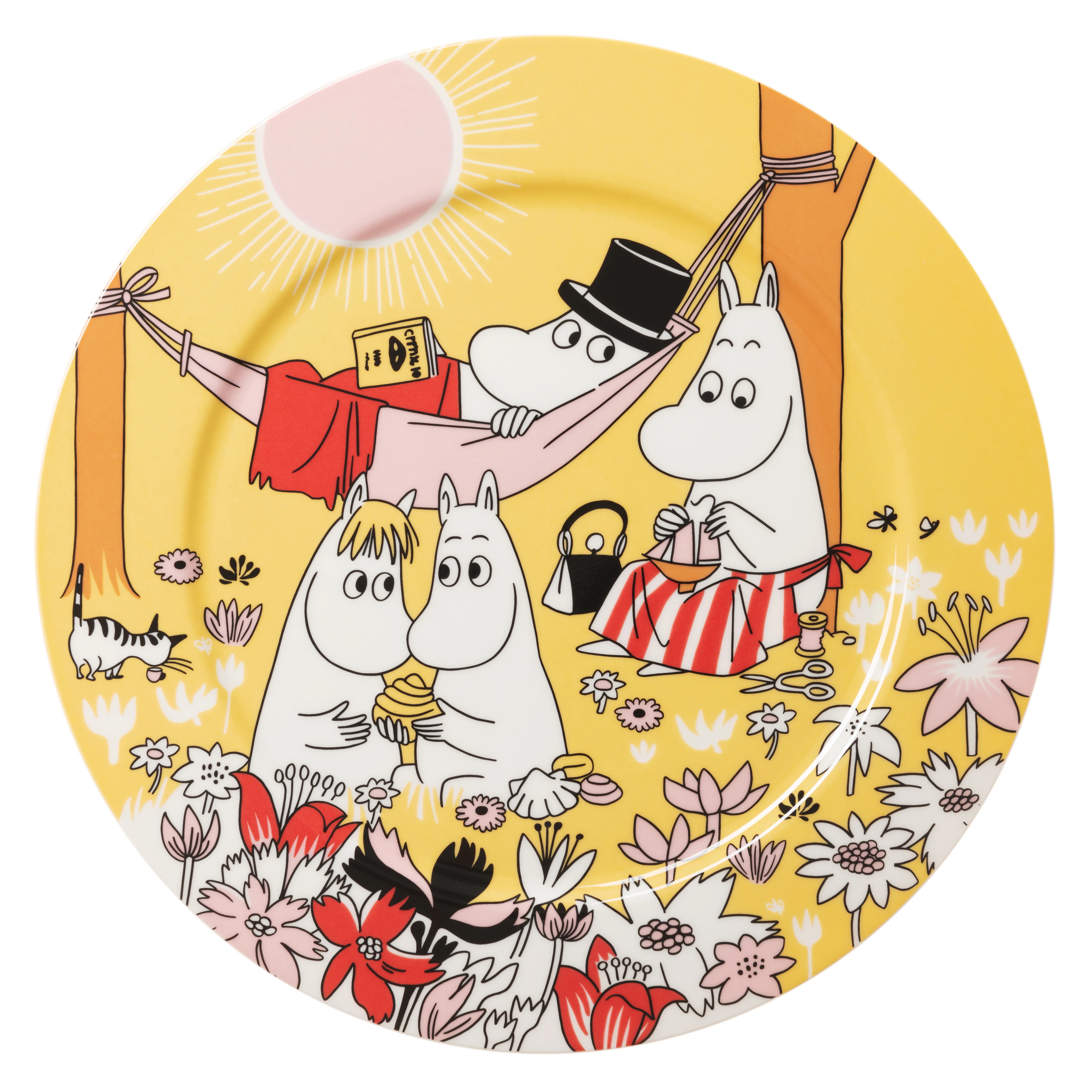 Moomin Serveringsfat 30 cm Family Time, Gul