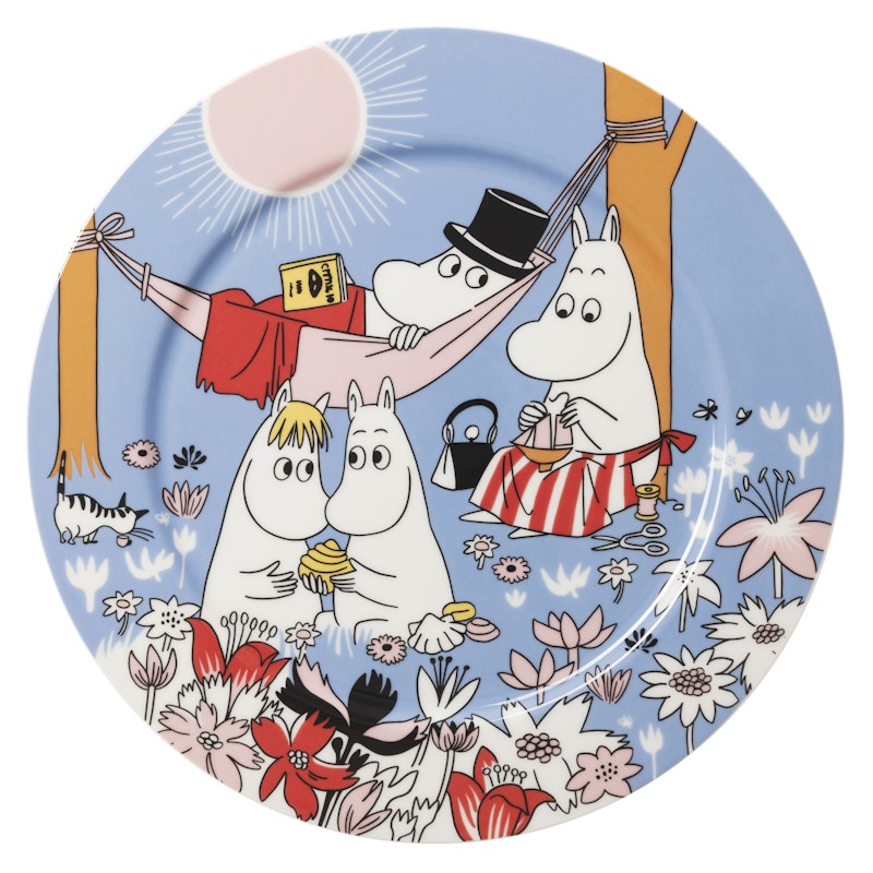 Moomin Serveringsfat 30 cm Family Time, Blå