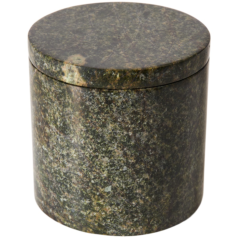 Vita Krukke Med Lokk Marmor, Seagrass