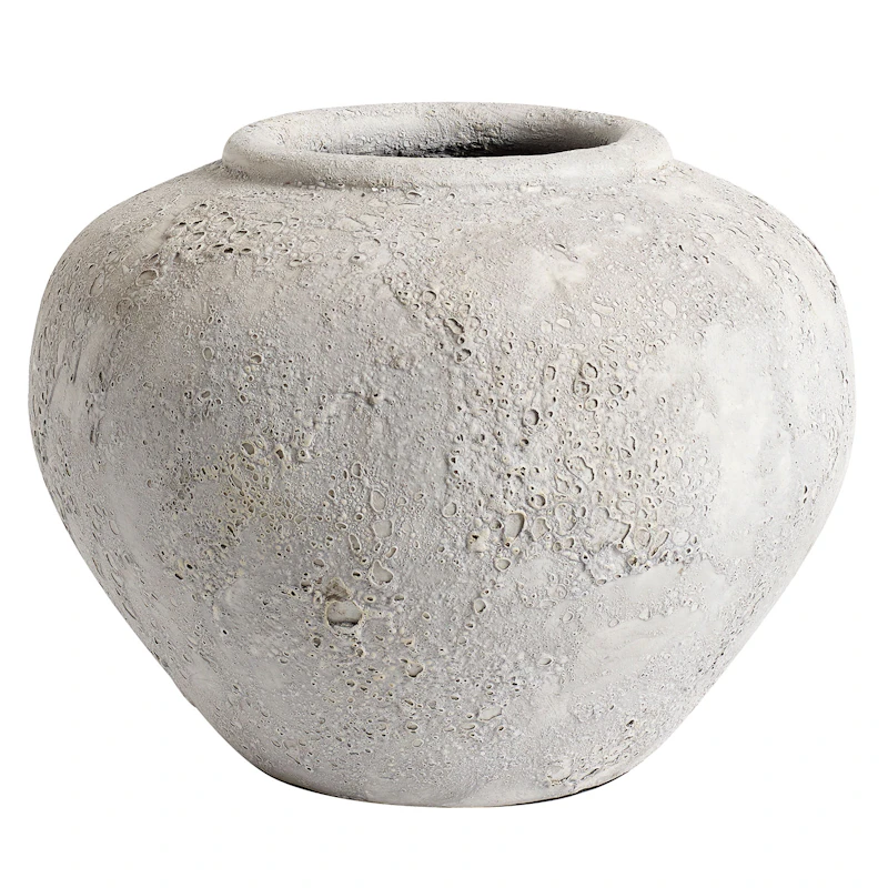 Luna Dekorativ Krukke Lysegrå, 26 cm