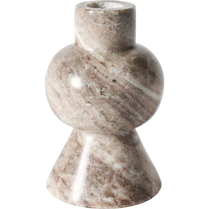 White Candle holder L - Seagrain
