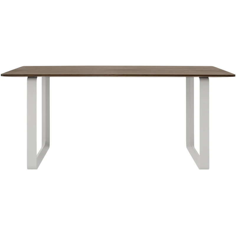 70/70 Bord 85x170 cm, Massiv Røkt Eik / Grå