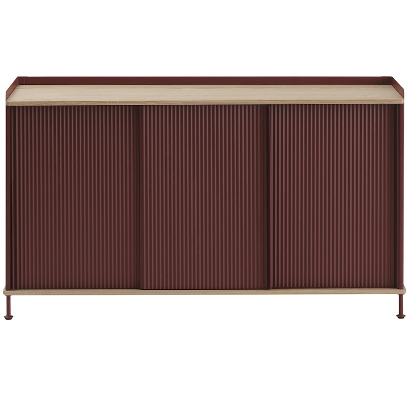 Enfold Skjenk 45x148 cm, Oljet Eik / Deep Red