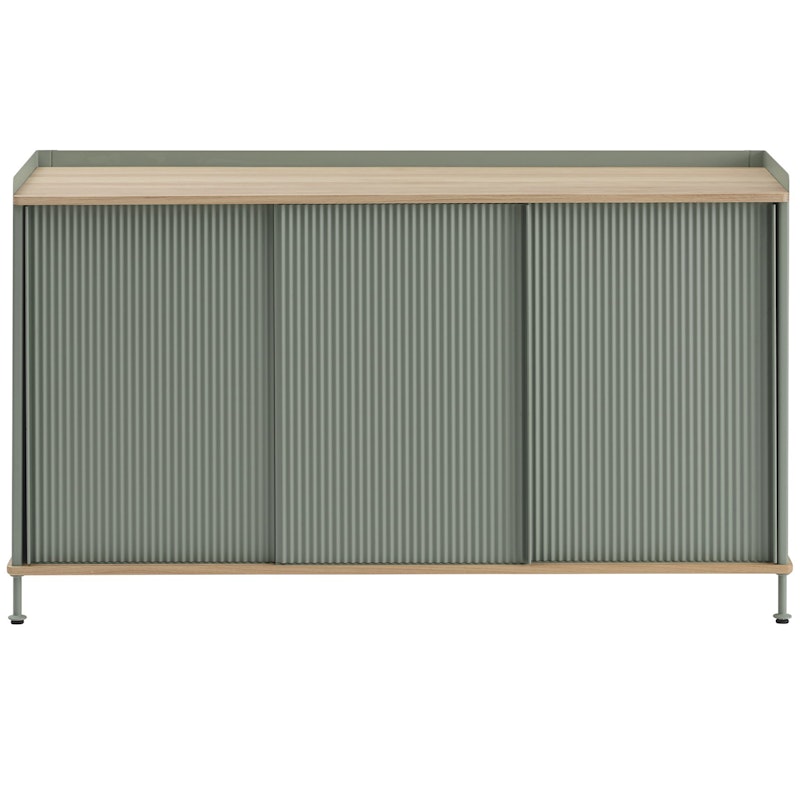 Enfold Skjenk 45x148 cm, Oljet Eik / Dusty Green