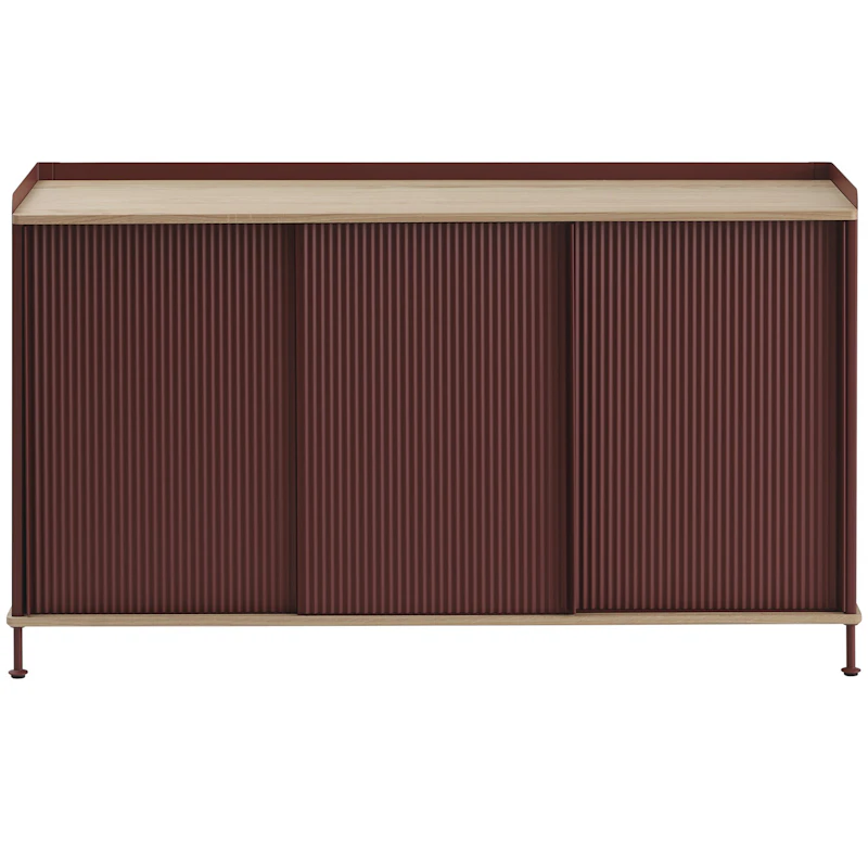 Enfold Skjenk 45x148 cm, Oljet Eik / Deep Red
