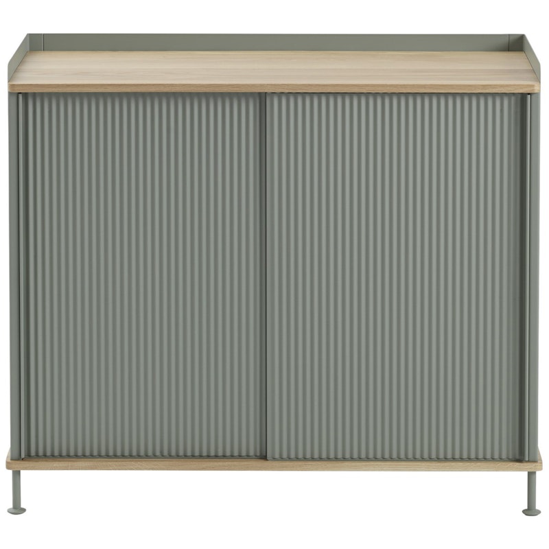 Enfold Skjenk 45x100 cm, Oljet Eik / Dusty Green