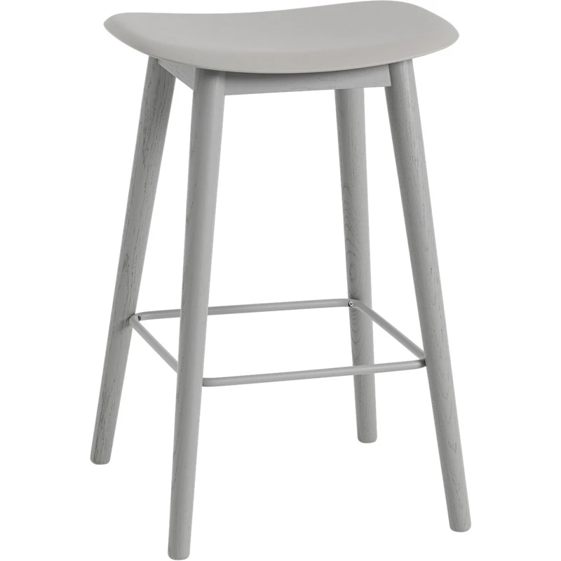 Fiber Barstol Tre 65 cm, Grå