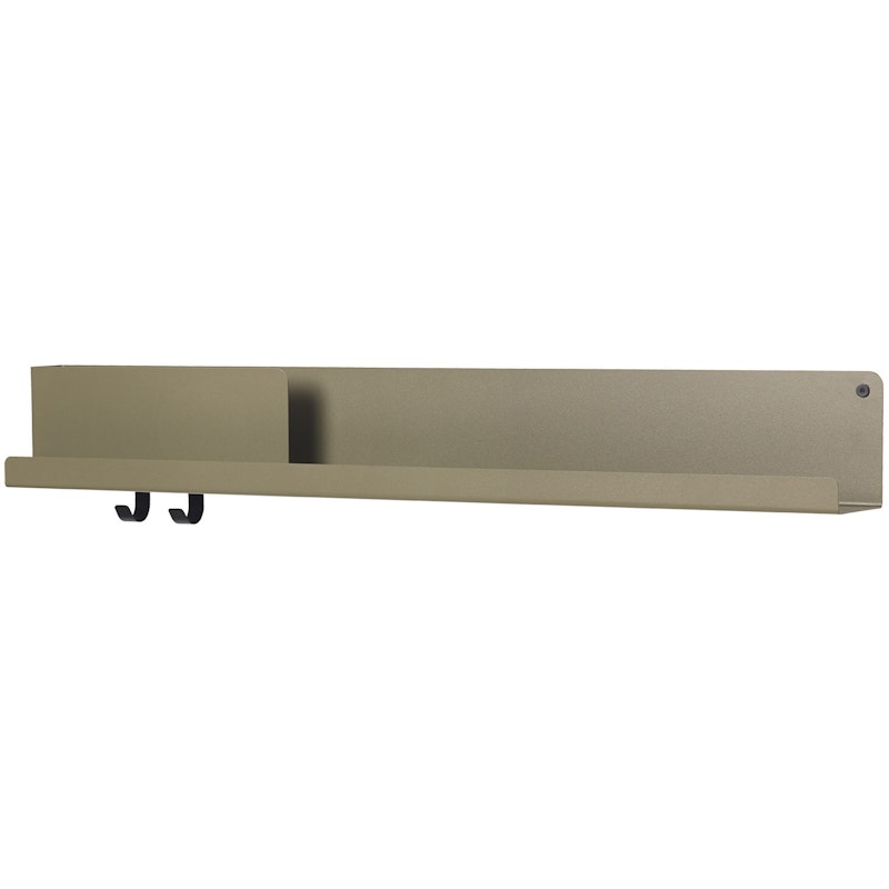 Folded Hylle 13x96 cm, Oliven