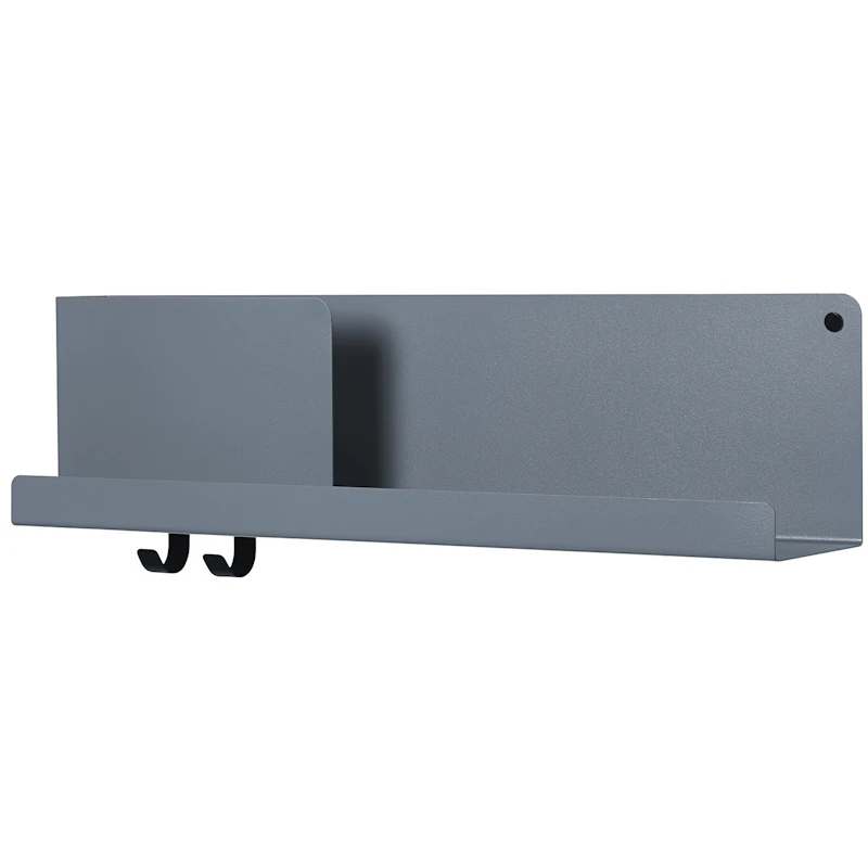 Folded Hylle 16,5x63 cm, Blågrå