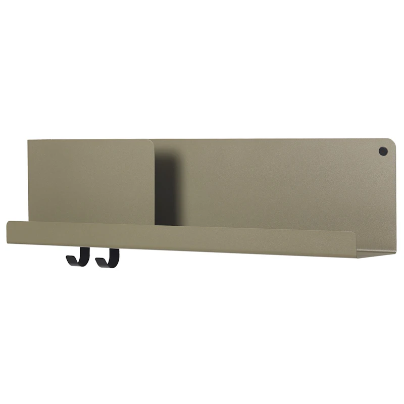 Folded Hylle 16,5x63 cm, Oliven