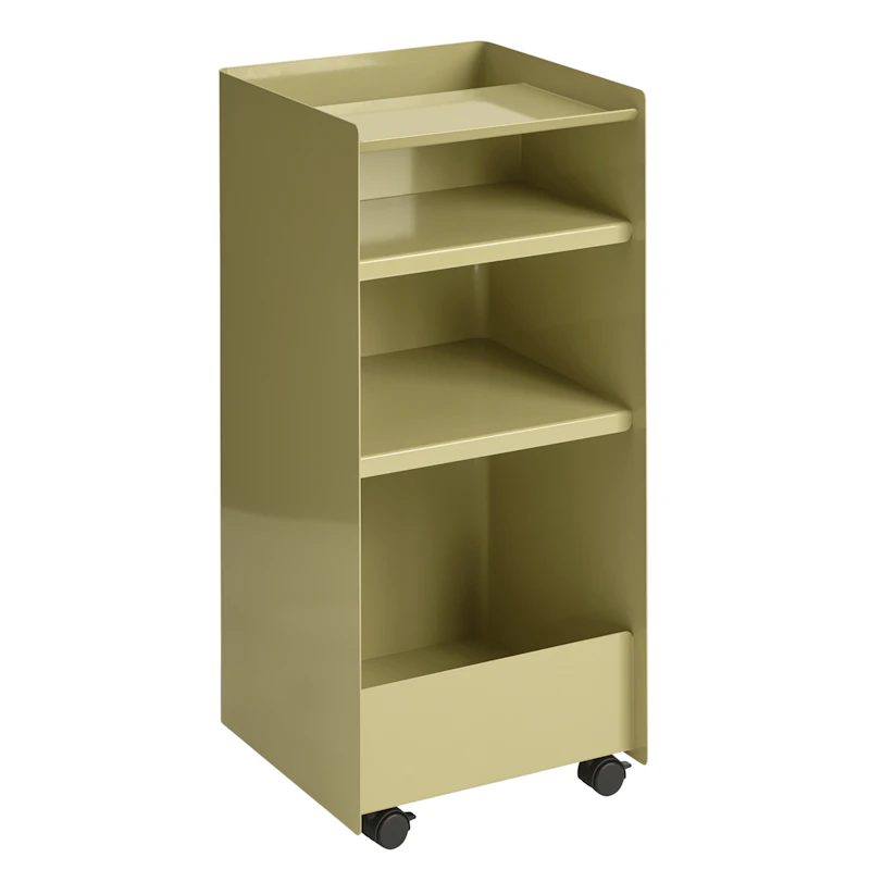 Folded Oppbevaringsvogn 83 cm, Beige-grønn