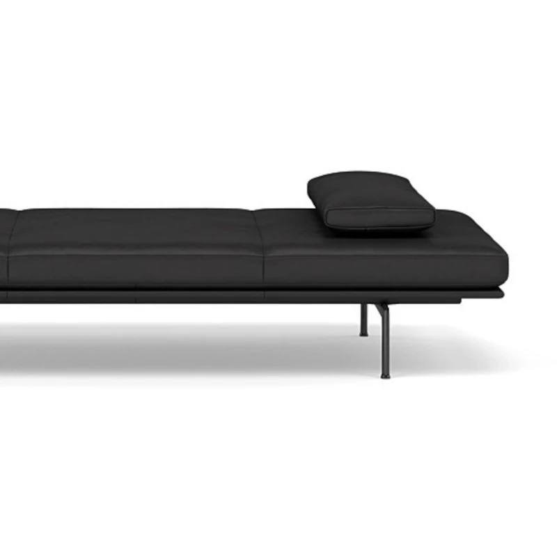 Outline Pute Refine Leather Black