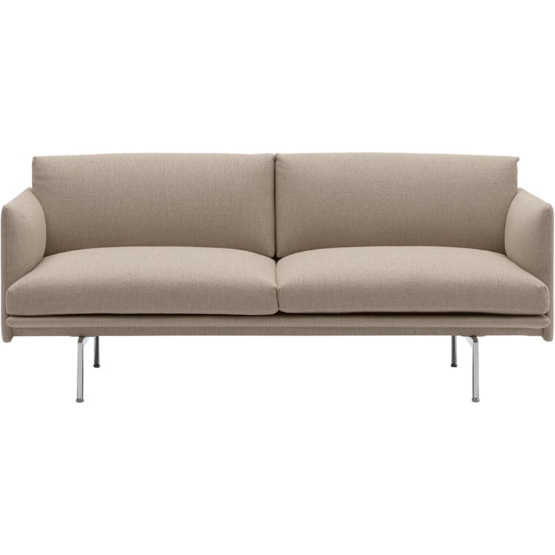 Outline Sofa 2-seters, Ecriture 240 / Polert Aluminium