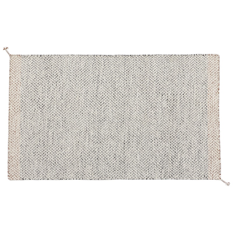 Ply Teppe Resirkulert Polyester Sort / Hvit, 85x140 cm