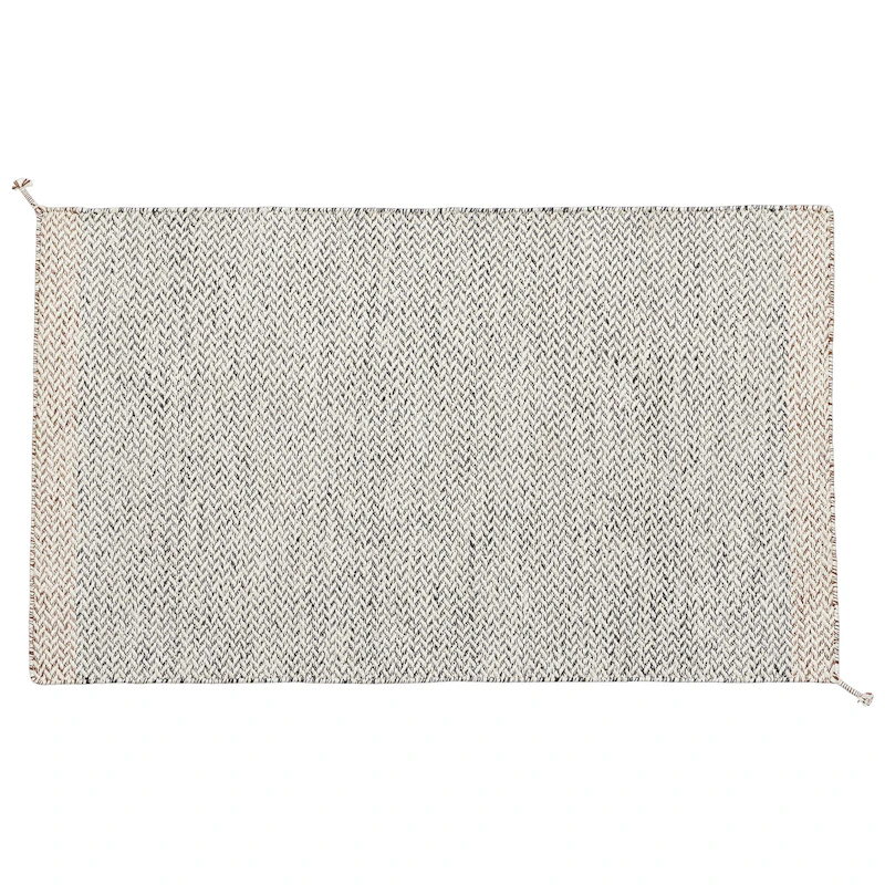 Ply Teppe Resirkulert Polyester Sort / Hvit, 85x140 cm