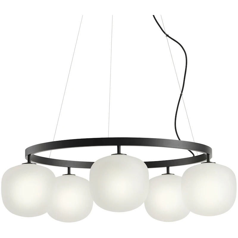 Rime Lysekrone 80 cm, Sort