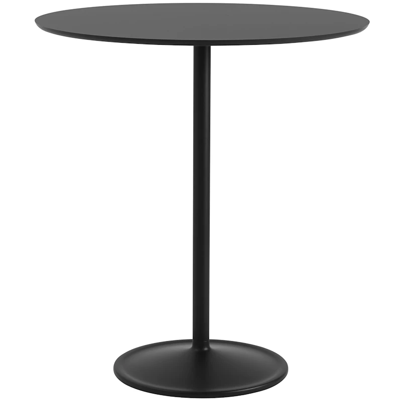 Soft Barbord Ø95x105 cm, Nanolaminat Sort