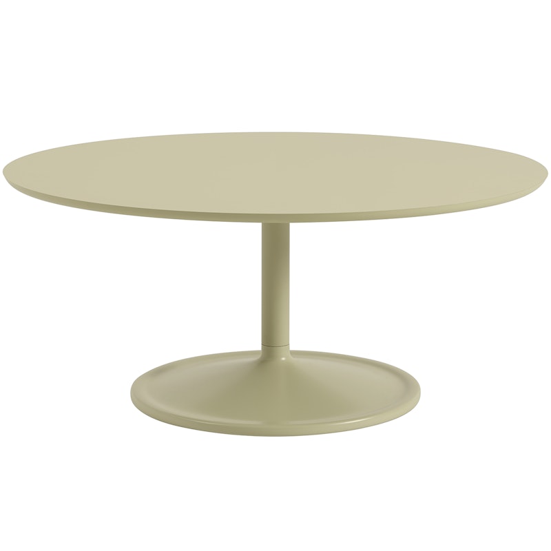 Soft Salongbord, Laminert Ø95 cm, Laminat Beige Green