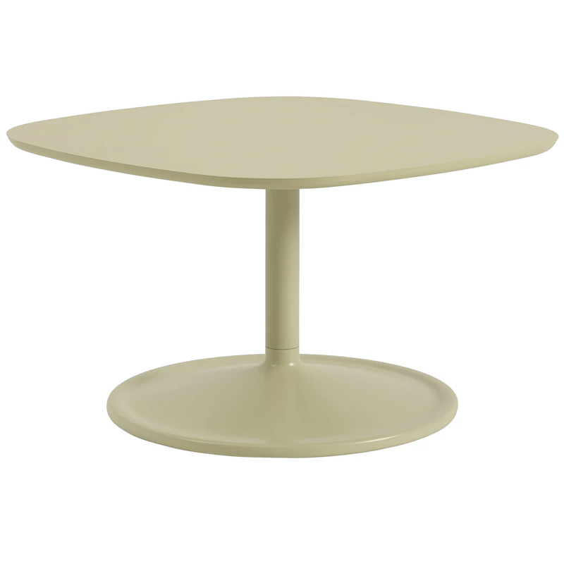 Soft Salongbord 70x70 cm, Laminat Beige Green