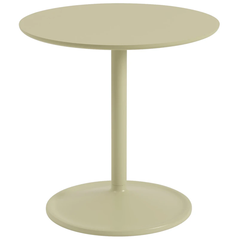 Soft Sidebord Ø48x48 cm, Laminat Beige Green