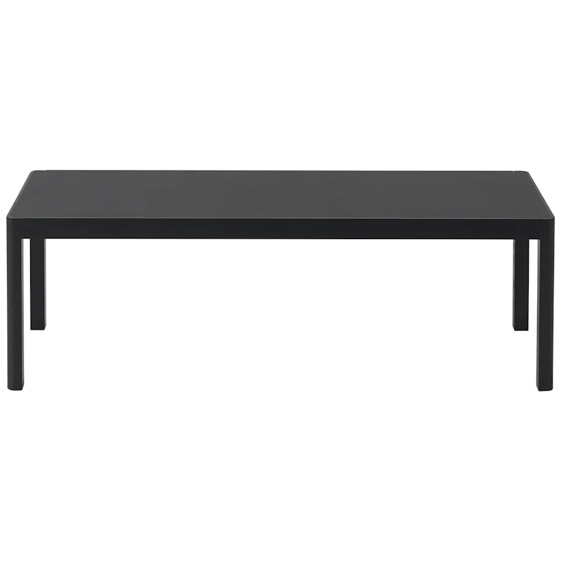 Workshop Salongbord 43x120 cm, Sort Linoleum
