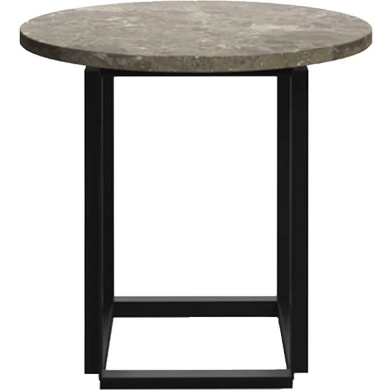 Florence Sidebord 50 cm, Grå Marmor / Svart