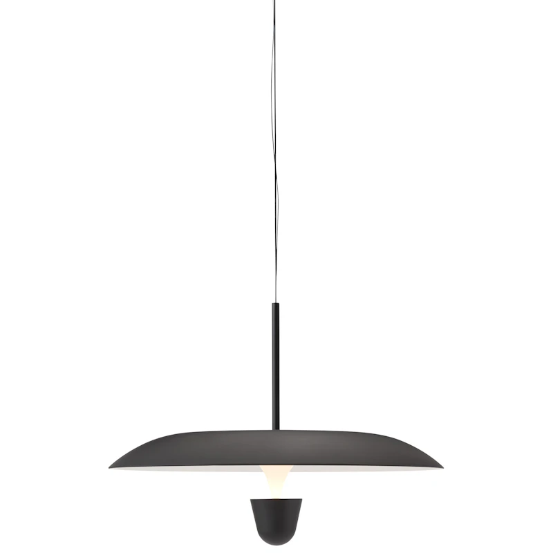 Kantarell Pendel 55 cm, Sort / Hvit