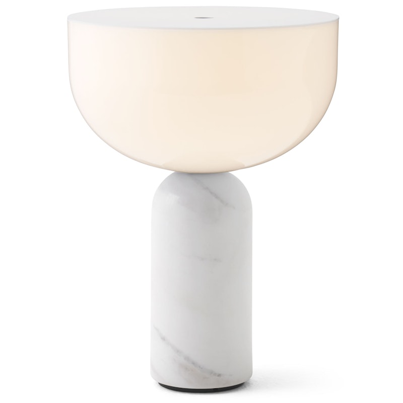 Kizu Bordlampe Bærbar, White Marble