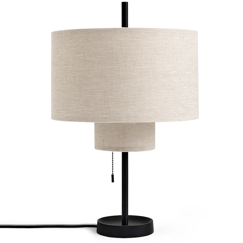 Margin Bordlampe, Svart / Beige