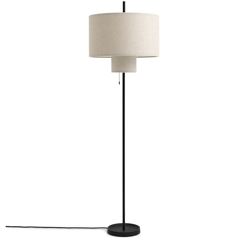 Margin Gulvlampe, Svart / Beige