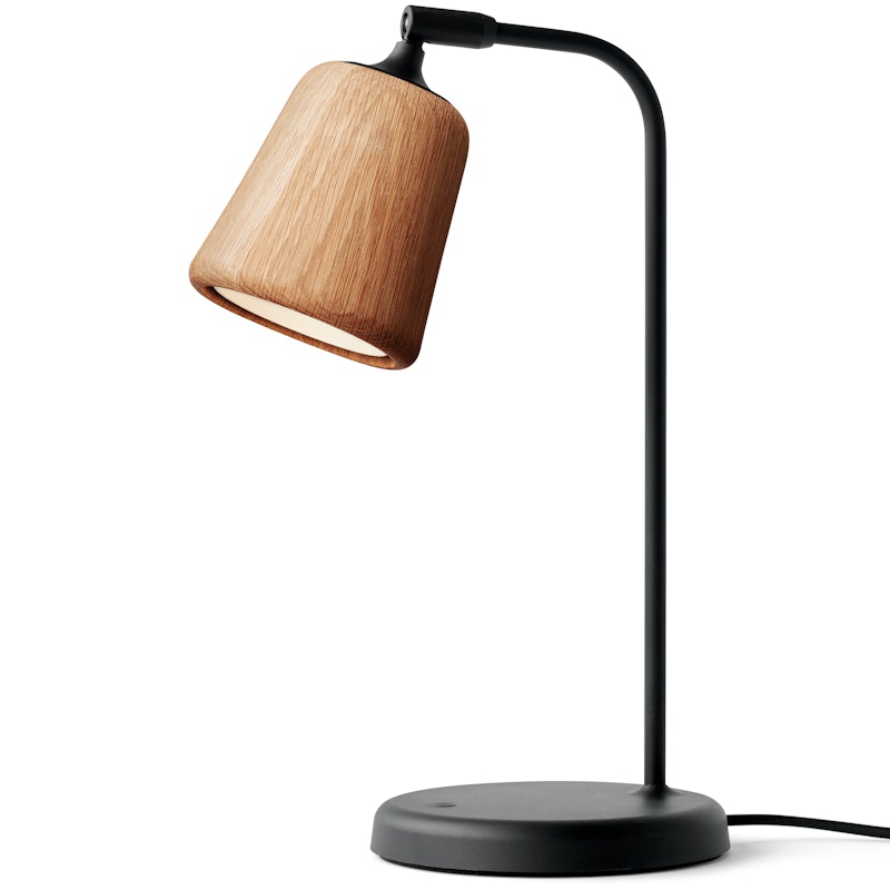 Material Bordlampe, Eik