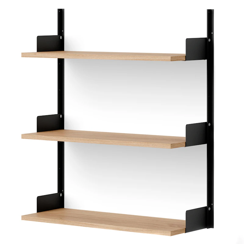 New Works Vegghylle 900 mm, Eik / Sort