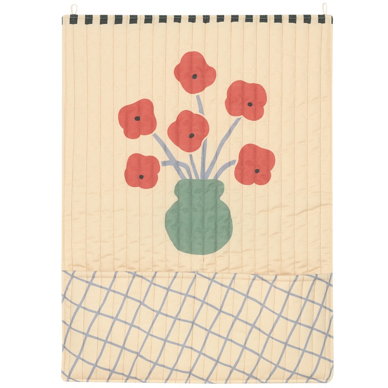 Vibes Veggpynt / Oppbevaring 55x70 cm, Poppies