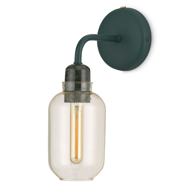 Amp Vegglampe, Gull / Grønn