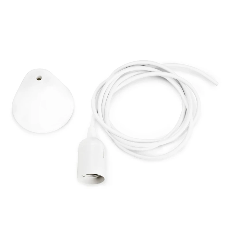 Ledning & Takkopp Hvit, 2,5 m