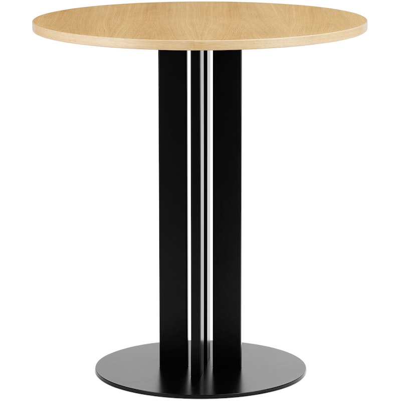 Scala Café Table H75 Ø60 cm Oak Bistrobord, Laget av eik 70 cm Svart