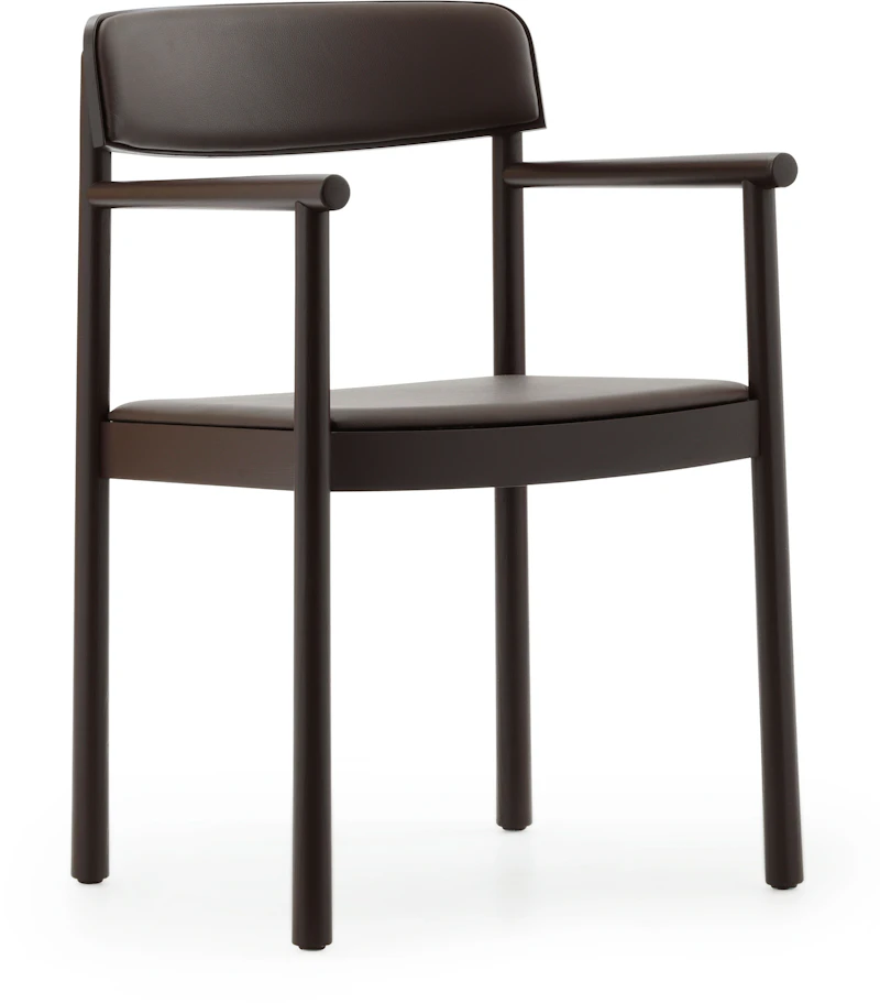 Timb Stol Med Armlene, Brun / Ultra Leather Chocolate